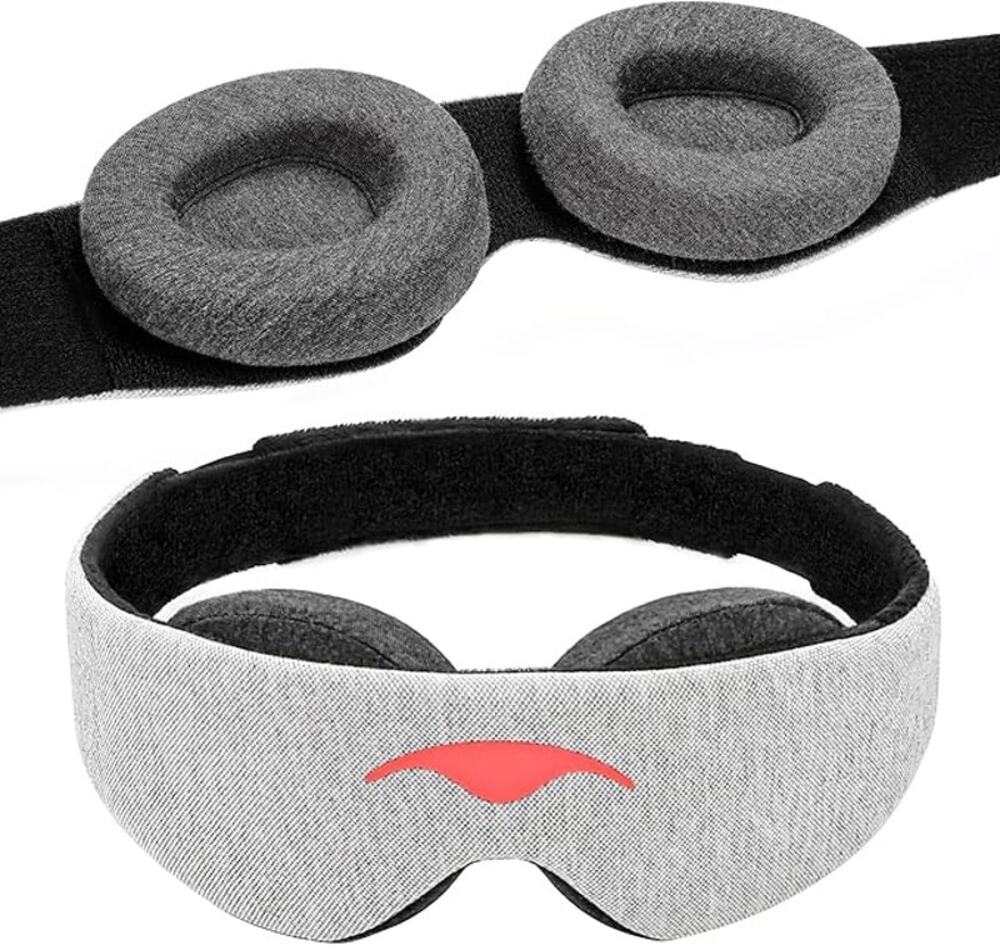 Manta Original Sleep Mask - Maximum Blackout Sleep Mask for Deep Sleep, Adjusts